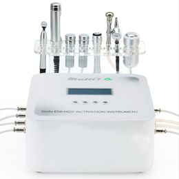 No Needle Mesotherapy Machine Face Lift Skin Deep Cleaning Dermabrasion Diamond Peeling RF Anti Agning Galvanic Electroporation Rejuvenation Cool Oxygen Spray