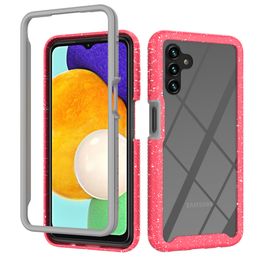 Phone Cases For Samsung NOTE 20 PLUS A01 A42 A12 A02S A32 A72 A52 A82 A03S A03 A13 A53 With PC & TPU 2-Layer Shock Absorption Bumper Design Camera and Screen Protective Cover
