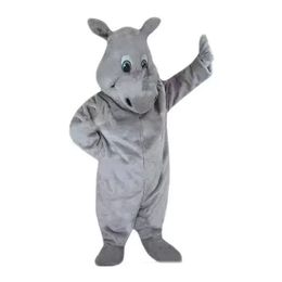 2022 Rhino Mascot Costumes Halloween Fancy Party Dress Cartoon Character Carnival Xmas Easter Advertising Birthday Party Costume Outfit