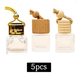 bottle accessory NZ - Pendant Necklaces 5x Empty Car Air Freshener Hanging Perfume Diffuser Bottle Refillable Ornament Decor Accessories