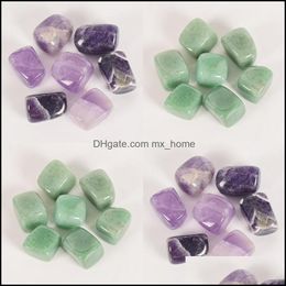 Arts And Crafts Irregar Natural Crystal Stones Chakra Jade 7Pcs Set Colorf Yoga Energy Healing Crystals Small Accessories Home Decora Dh50G