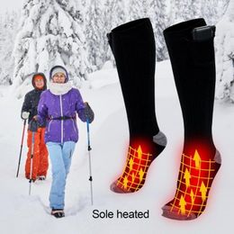 Sports Socks 2000 MAh Electric Heated Unisex Thermo-socks With 2Battery 3 Temperature Settings Outdoor Winter Skiing Sport Warming Sock