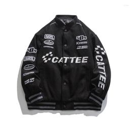 Men's Jackets Embroidered Letters Baseball Jacket Men And Women Bomber Loose Casual Spring Autumn For