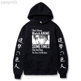 Herren Hoodies Sweatshirts Anime Attack On Titan Hoodie Levi Ackerman Mit Kapuze Männer/Frauen Casual Lose Sweatshirts Harajuku Sweatshirts Unisex Hip Hop Kleidung L220901