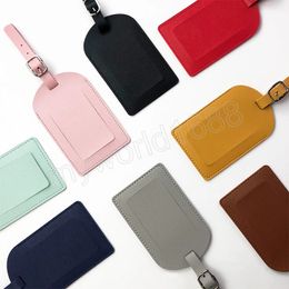 PU Leather Women Men Aeroplane Luggage Bags Case Tags Fashion Travel Suitcase Name Tags Label Accessories