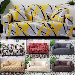 Chair Covers Elastic Sofa Cover Set For Living Room Pets Armchair Corner Couch Cotton Universal 1/2/3/4 Seater