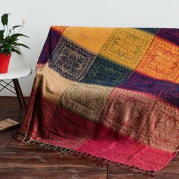 Chair Covers Bohemian Chenille Sofa Blanket Cover Decorative Slipcover Throw On Sofa/Bed/Plane Travel Plaids Stitching Blankets Towel