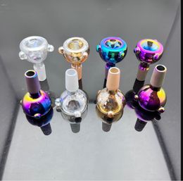 Smoking Pipe Travel Tobacco Hookahs New European and American colorful glass pipe bulb adapter