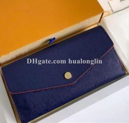 woman wallet card holder leather bag handbag purse original box designer girls ladies whole discount clutch327f