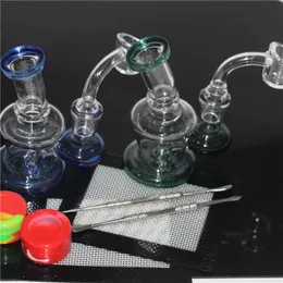 glass bongs white Bong Oil Rig Hookahs Mini Jet thick Toro pipe white perc bubbler water pipes dab rigs wax Matrix 14mm Bowl dabber tools