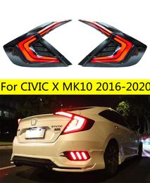 Taillights For CIVIC X MK10 Tail Light EF Type 20 16-20 20 LED DRL Style Running Signal Brake Reversing Parking Lighthouse Facelift