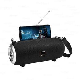 Portable Speakers Portable Wireless Bluetooth Speaker Box Car Card Subwoofer Soundbar Outdoor Sound Column Computer Soundbox FM Radio Music Centre T220831