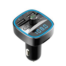 T25 dual USB car charger U disk TF card music call handsfree kit