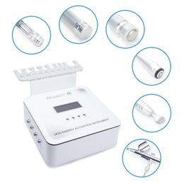 7 in 1 Diamond Microdermabrasion Mesotherapy No Needle Meso Therapy Galvanic Current Facial Skin Care RF Electroporation Oxygen Sprayer Cooling Dermabrasion