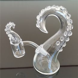 Octopus Water Bong Beard Hookah Hookahs 10MM Female Joint Glass Pipe Pipes Bubbler Percolater Philtre For Smoking Quartz Craftbong Borocilicate Material