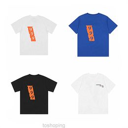 Men's T shirts Designer Tshirt Vlones Life Hip Hop Orange 999 Print t Shirts Miami Pop Guerrilla Shop Limited Mens Shirt Backing