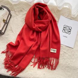 Scarf Pashmina For Designers warm Scarfs Fashion Classic Women man imitate Cashmere Wool Long Shawl Wrap 4 Season Pure Colour keep warm Joker Winter