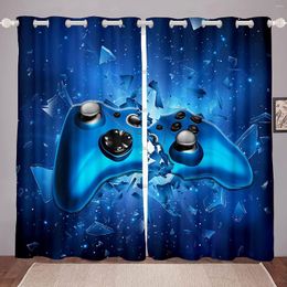 Curtain Gamer Thermal Insulated Curtains For Boys Bedroom Video Game Decor Window Teens Kids Gaming Cortinas