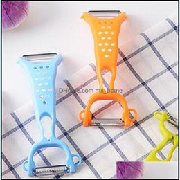 Fruit Vegetable Tools Thickening Double Head Paring Knife Plastic Peeler Household Kitchen Fruits Potato Mti Function Grater Sell We Dhdfa