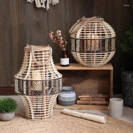 Candle Holders Wood Outdoor Nordic Modern High Candlestick Lantern Wedding Decoration Metal Porta Velas Home Accessories