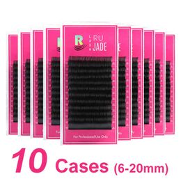 False Eyelashes 10 Cases Wholesale Individual Eyelashes Extension Lashes 6-20mm Synthetic False Eyelash Makeup Russian Volume Eyelash Lower Lash T220831