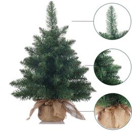 Other Health Beauty Items Mini Artificial Christmas Pine Tree with LED Light and Cloth Bag Base Christmas Decorations for Fireplace Home Decor Indoor