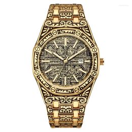 Wristwatches Luxury Dress Bling Stainless Steel Quartz Wrist Watch For Women Ladies Men Male Gold Silver