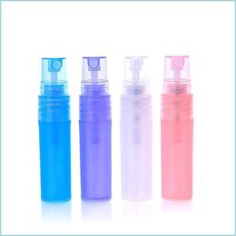 Storage Bottles Jars 24Pcs L Mini Empty Per Atomizer Clear Plastic Spray Bottles Refillable Liquid Sprayer Random Colo Homeindustry Dhtna