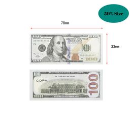 Replica US Fake money kids play toy or family game paper copy banknote 100pcs pack191Z