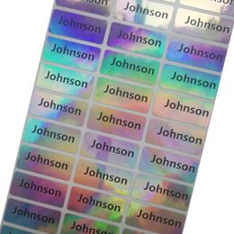 Gift Wrap Waterproof Name Lable Tags Custom Stickers For Children School Students Stationery Paper Square T13