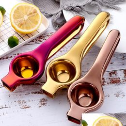 Other Kitchen Dining Bar Practical Manual Lemon Squeezer Stainless Steel Hand Press Orange Fruit Juicer Household Min Homeindustry Dhm9S