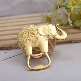 Golden Elephant Shape Bottle Opener Creative Wedding Gifts for Guests Small Beer Opener Gift Tools Kitchen Accessories
