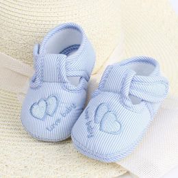 Wholesale 3 Pairs Soft Sole First Walkers Booties Cotton Baby Shoes Newborn Girls Boys Plaid Toddler Prewalker Size 11 12 13