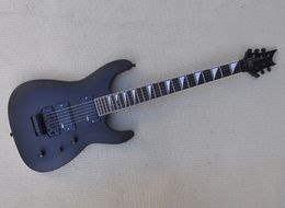 Matte Black Unusal Electric Guitar with 24 Frets Rosewood Fretboard Floyd Rose