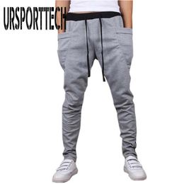-Homens casuais calças exclusivas Big Pocket Hip Hop Harem Pants Fitness Cloths Men's Cloths Outwear Men Casual Men Joggers262h
