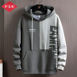 Erkek Hoodies Sweatshirts Erkek Kapşonlu Sökücü Erkekler İlkbahar ve Sonbahar Yeni Kore Versiyon Trendi All-Mwatch Gevşek Sıradan Dip Gömlek Top Erkekler L220901