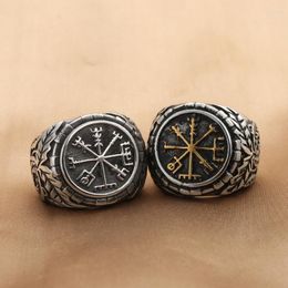 Wedding Rings Fashion Jewellery Stainless Steel Snowflake Ring Men Trendy Simple Punk Gift 29043