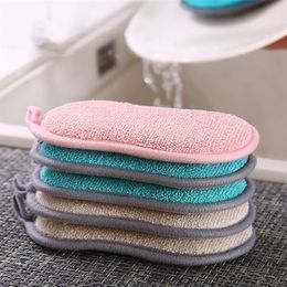 Sponges Scouring Pads 631pcs Double Sided Kitchen Cleaning Magic Sponge Kitchen Cleaning Sponge Scrubber Sponges for Dishwashing Bathroom Accessorie 220901