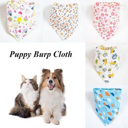 Dog Collars Scarf Bandana Cotton Plaid Washable Cute Bear Sun Leaf Pattern Bow Tie Cat Accessories Beauty Products