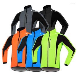 Racing Jackets Cycling Jacket Men's Composite Waterproof Fleece Warm Top Windproof Winter Thick