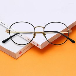 Sunglasses Frames Optical Glasses For Man And Woman Round Metal Frame Eyewears Computer Spectacles Anti-Blue