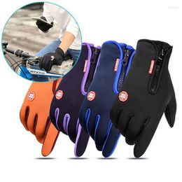 Cycling Gloves Winter Warm Touchscreen Full Finger Bicycle Glove Outdoor Sports Bike Skiing Motorcycle Road Riding Accessories