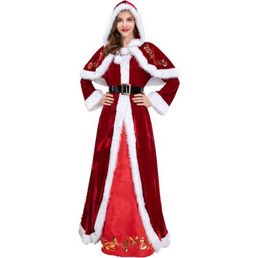 Desgaste do palco Plus Size Deluxe Velvet Adults Christmas Venha