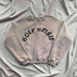 Men's Hoodies Sweatshirts Holy Spirit Khaki Trust God Pullover Sweatshirts Men Women Hihg Quality One Day Ship Out Sweatshirts T220901
