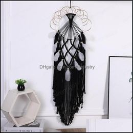 Arts And Crafts Dream Catchers For Bedroom Tassel Wall Hanging Blessing Gift Handmade Dreamcatchers Home Decor Feather O Homeindustry Dhqjh