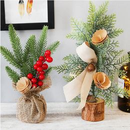 Christmas Decorations Desk Table Mini Tree Xmas Decoration Party Ornaments Gift For Year Home Decor