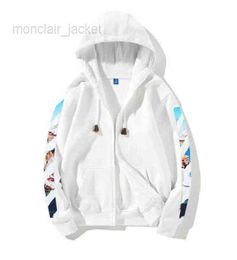 light blue hoodie mens NZ - Designer Hoodie Luxury Inkjet Arrowhead Hip Hop Top Hoodie Couples Of Light Blue Black White Print Men And Women Casual