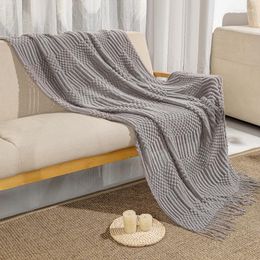 Blankets Super Soft Throw Nordic Style Decorative Blanket Chunky Knit Office Air Conditioning Knee Napping