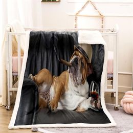 Blankets Pet Dog Winter Home Thick Blanket Front Polyester Back Cashmere Travel Adult And Children Sofa Warm