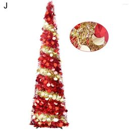 Christmas Decorations Fake Tree Colorful Sequins Collapsible Xmas Party Tinsel Pencil